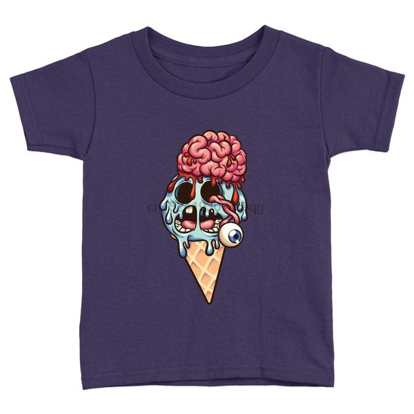 

zombie ice cream kids t-shirt halloween guts funny brains scary cool gift