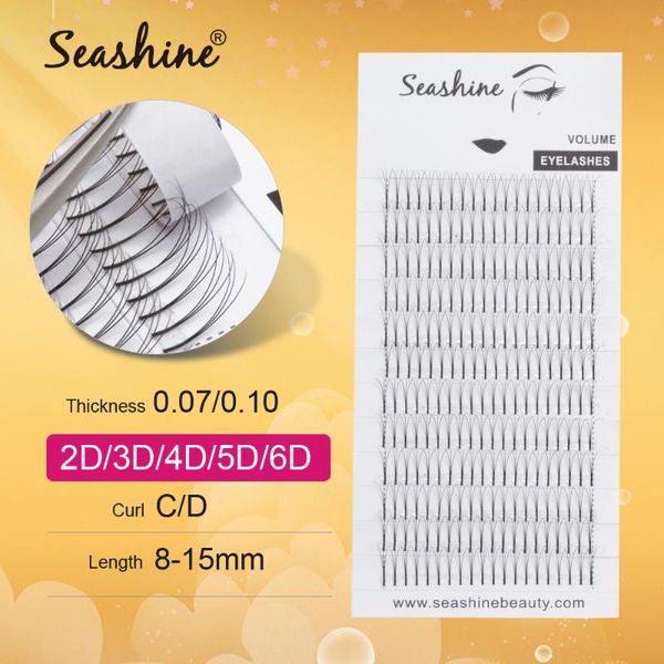 

seashine professional premade volume fans lash russian volume c&d curl eyelash extension faux mink eyelash extensions