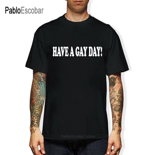 

funny have a gay day lesbian pride he's gay t shirts men summer cotton harajuku plus size o neck streetwear hip hop t-shirt
