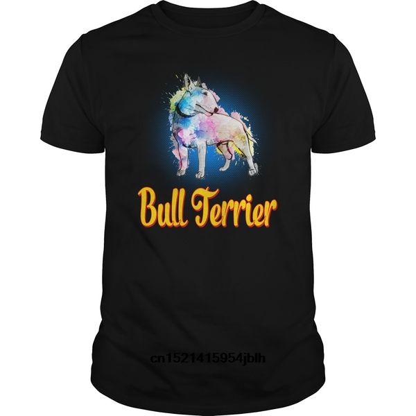 

t shirt fashion men t-shirt bioshick love with bull terrier