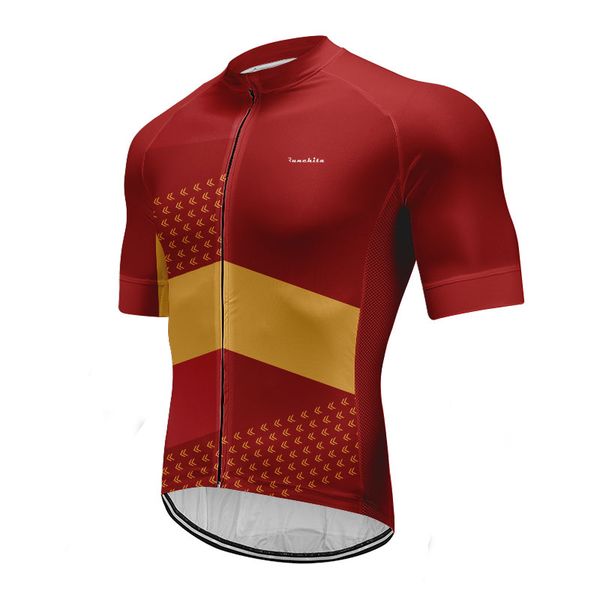 

cycling men's bike black reflective jerseys short sleeves summer bike downhill racing road bicycle, Black;red