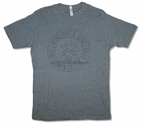 

mumford sons gun seal heather charcoal grey t shirt new official soft