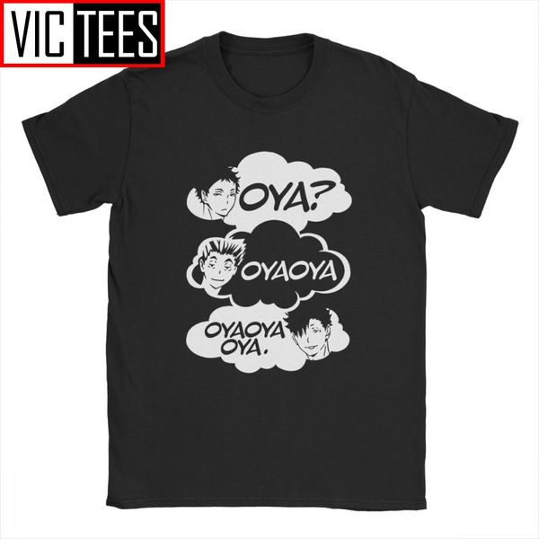 

ой ой ой haikyuu men t shirt kuroo аним бокуто манг сее волейбол дизайн tee shirt t-shirt 100 премиум хлопок