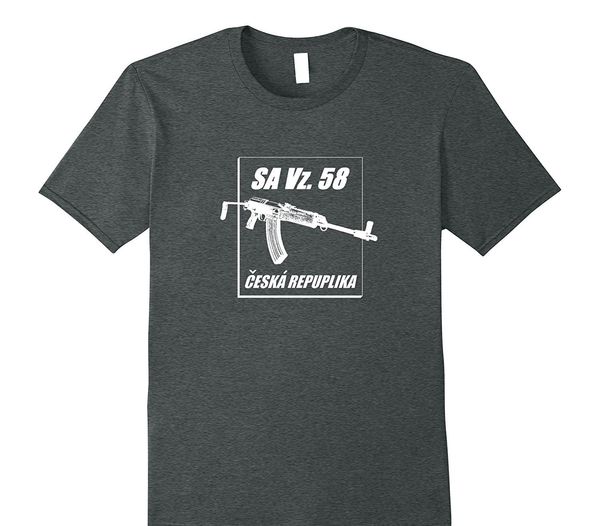 

pride of the creature t shirt custom printed 100% cotton t-shirts czech vz58 rifle " sa vz 58 ceska republika vz2008