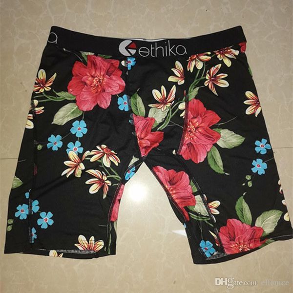 

ethika boxers men's staple underwear sports hip hop rock excise underwear skateboard street fashion streched quick ing, Black;white