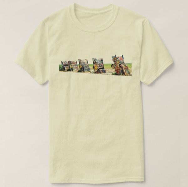 

2019 printed men t shirt cotton short sleeve cadillac ranch shirt women tshirt