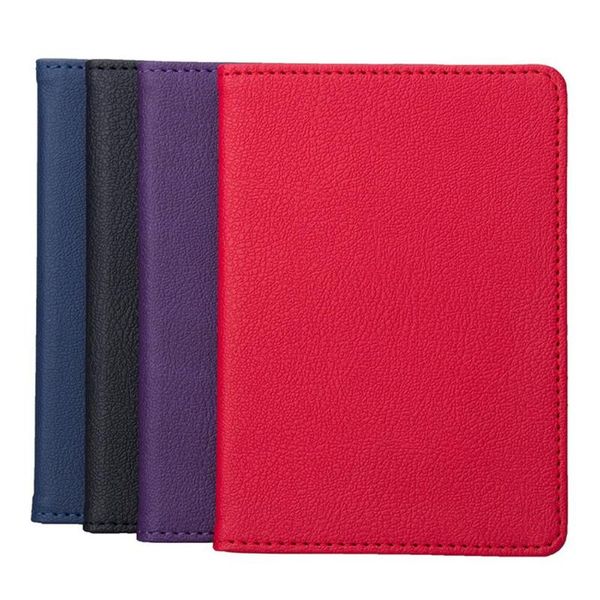 

multi-function pu travel passport card case sheath id card bag documents protective covers holder