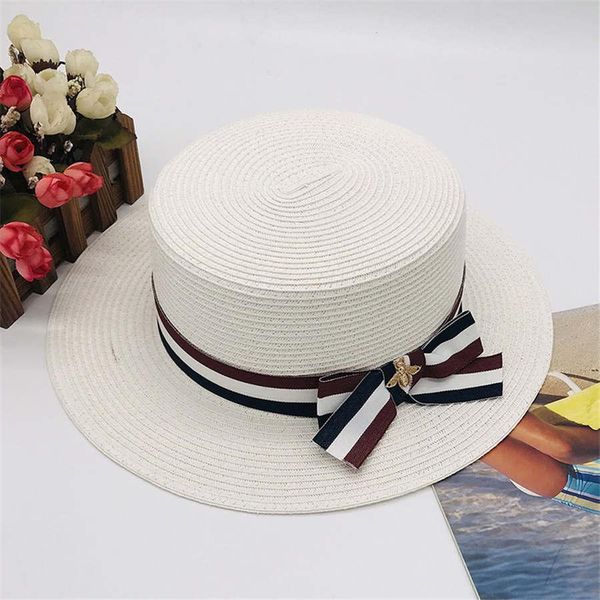 

luxury lady little bee beach cap summer fashion street hats for woman adjustable caps womens white hat excellent quality, Blue;gray