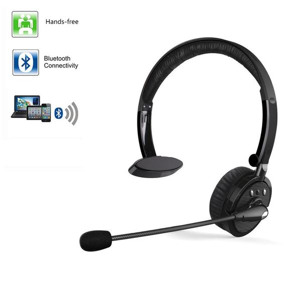 

for truck driver noise cancelling wireless headphones boom mic bluetooth headset for cellphones iphone/samsung/ps3/android/mac/windows