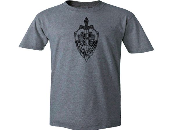 

2019 russian soviet special forces spetsnaz vympel distressed look gray t-shirt