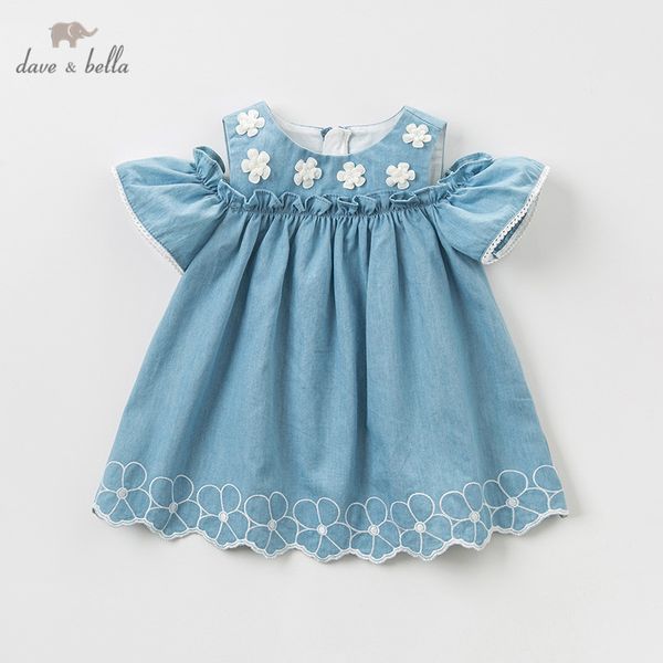 

dbz10737 dave bella summer baby girl's princess cute floral dress children fashion party dress kids infant lolita flower clothes, Red;yellow