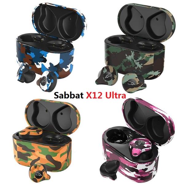 

sabbat x12 ultra camouflage wireless bluetooth earphone mini portable waterproof sports stereo surround bass headset