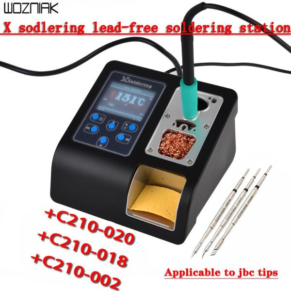 

xsoldering lead-soldering station electric 200w 2.5s rapid heating soldering iron kit jbc handle iron tip beyond t26 solder