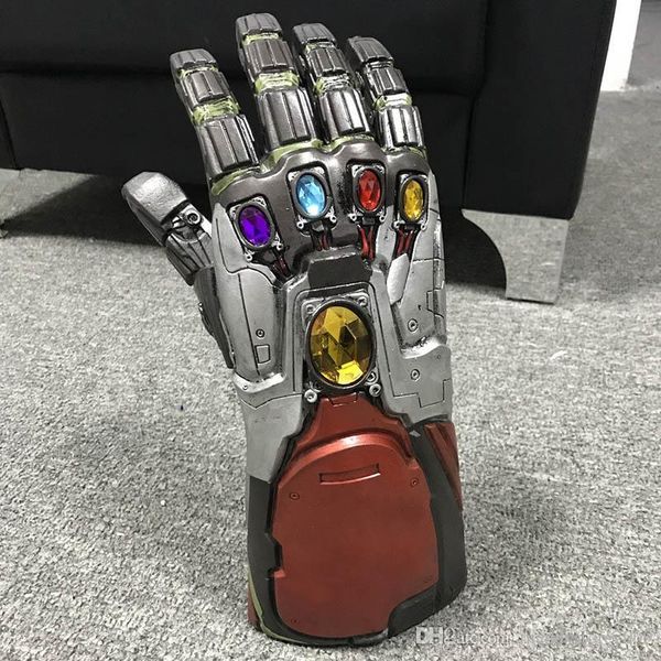 

2 color avengers 4 endgame thanos iron man gloves 2019 new children's halloween cosplay natural latex infinity gauntlet ship