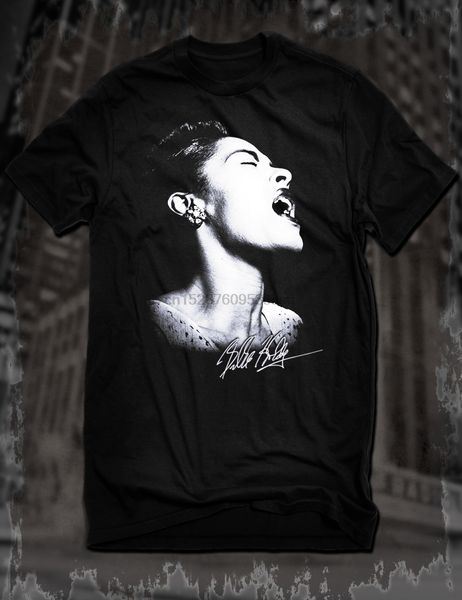 

new black billie holiday t-shirt singer songwriter jazz blues music tee