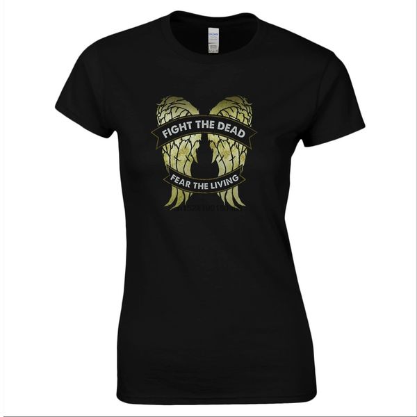 

horror dead zombies walking death wing daryl dixon ladies womens t shirt tee