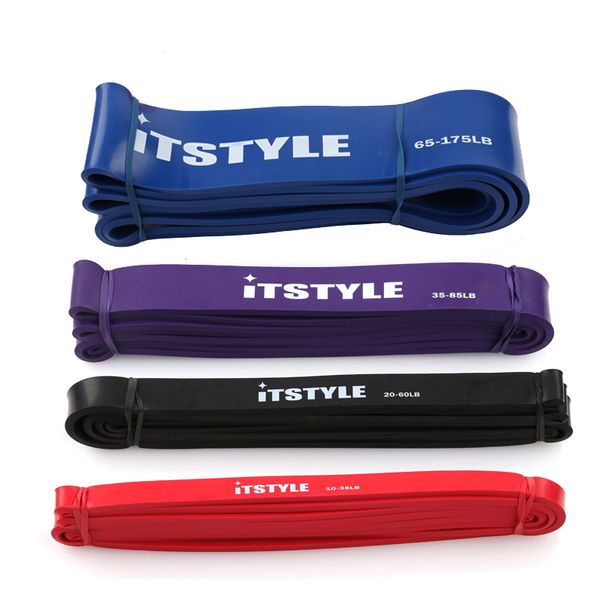 

itstyle 208cm rubber pull up bands fitness 4 level strengthen expander hanging workout latex resistance bands