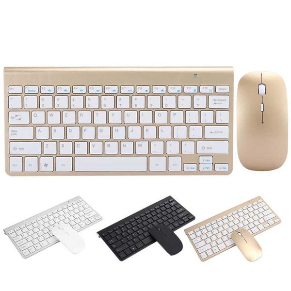 

keyboard mouse combos wireless + set ultra-thin mute mini home office computer accessories 2.4g