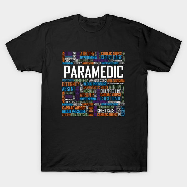 

paramedic words design men's t shirt