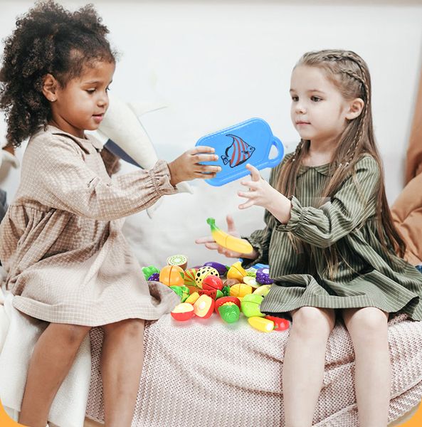 

дети притворись ролевая игра дом игрушек красочный режущий фрукты пластиковые овощи питание кухня для младенцев детские развивающие магнитны