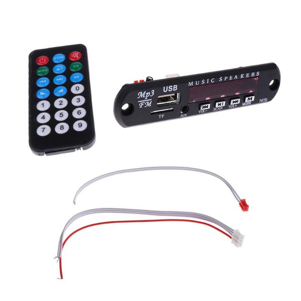 

wireless car mp3 decoder audio module 12v usb sd mmc radio with remote control