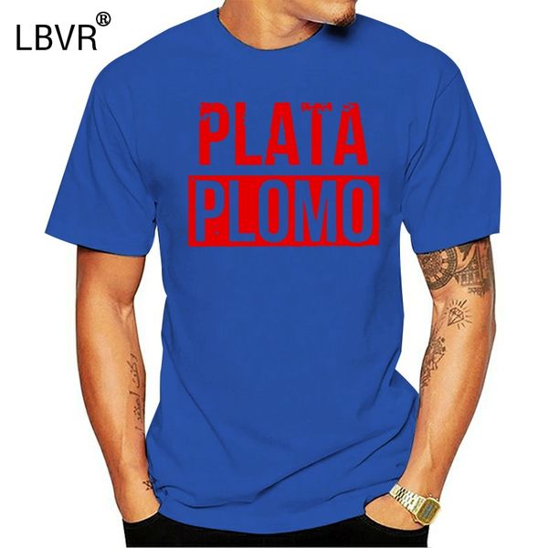 

men casual shirts pablo escobar silver or lead plata o plomo men crewneck short sleeve t shirt fashion adult