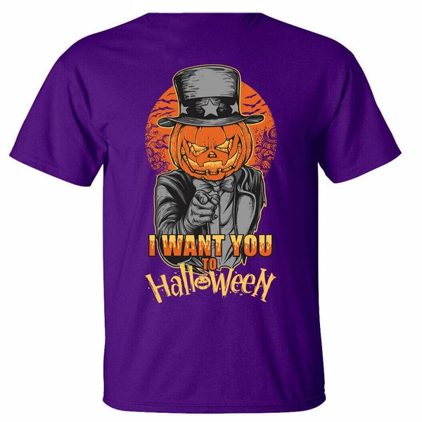 

i want you to halloween t-shirt mens pumpkin new trends tee shirt