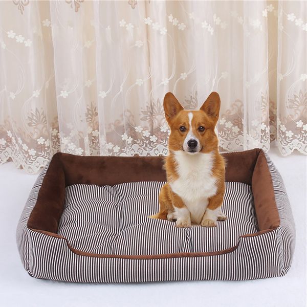 

kennels & pens dog bed mat soft kennel puppy warm plush cozy nest for small medium large house pad 4 seasons pet supplies
