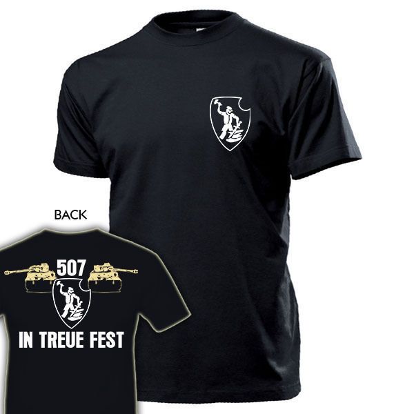 

2019 fashion t shirt spzabt 507 kommandant tiger panzer schwere panzerabteilung wappen t shirt tee shirt