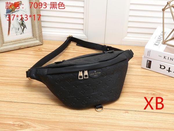 

7093 louis quality women waist bags clutch wallet female shoulder bag messenger bags ladies cosmetic bags handbag purse, Black;brown