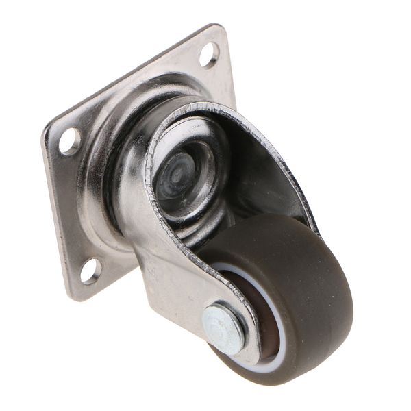 

swivel caster wheel rubber base plate bearing trolley caster 1/1.25/1.5
