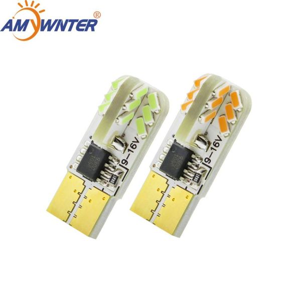 

amywnter 12v w5w t10 led canbus turn signal license plate light trunk lamp clearance lights reading lamp car light source