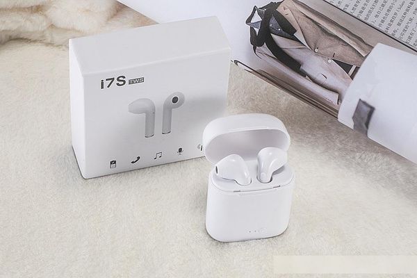 

i7 5.0 wireless bluetooth sport earphones in-ear music earbuds stereo headset box with smart bullet window ready stock