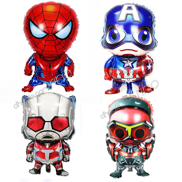 

marvel the avengers fiesta de cumpleanos inflable globos decorativos papel de helio dibujos animados iron man capitan america spiderman hulk