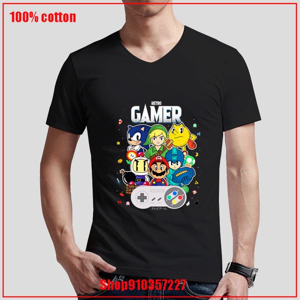 

zelda retro gamer 2020 brand new women fashion t shirt design v-neck shirt halloween gift fashion t shirts for men big size