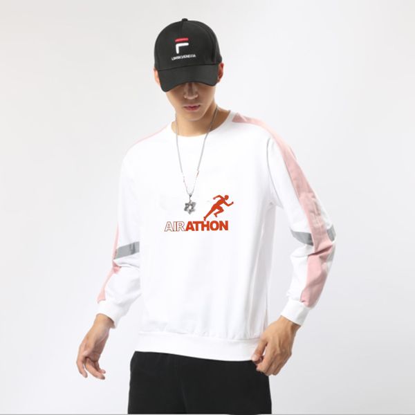 

men women tracksuit autumn winter spring famous sport casual pullover hoodie+pants two pieces set black white asian size -4xl, Gray