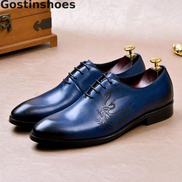 

whole-cut men oxfords shoes cow leather carved black blue leather shoes dress formal men office for wedding party business