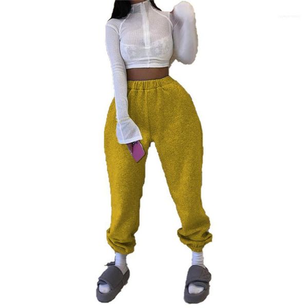 

pants active loose natural color pencil pants casual elastic waist full length pants womens designers clothes women, Black;white