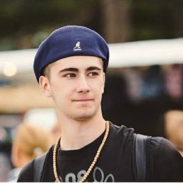 

pragmapism 2020 новое лето handmade fine kangaroowoven man mesh берет cap англия ретро женщины отдыха hat hat французский sl-07, Blue;gray