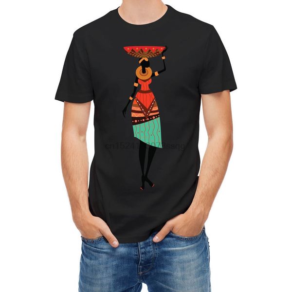 

t-shirt african woman ethnic with plate on men t shirt men clothing plus size tee classic short sleeve t-shirt