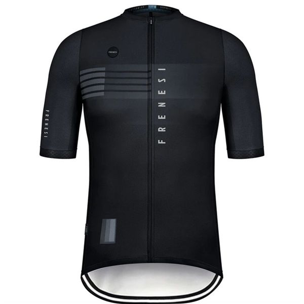 

racing sets 2021 summer men bike shirt frenesi short sleeve cycling jersey comfortable quick drying sport tights roupa ciclismo mtb, Black;blue