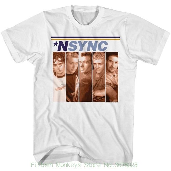 

версия для печати футболки сыпучего лето стиля мода nsync боксы белых взрослые графической футболки