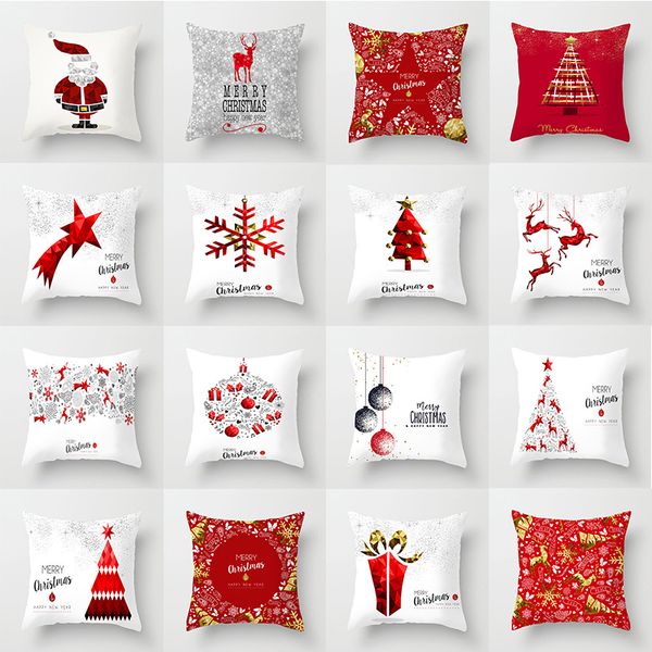 

pillow case 1pcs fashion christmas decoration cartoon home living room sofa supplies cute santa claus pillowcase