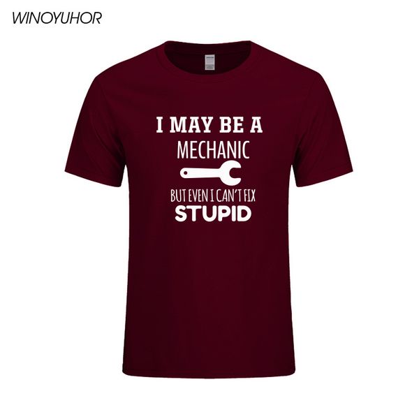 

new mechanic fix everything birthday gift father's day funny t shirt men cotton casual college printed t-shirt camisetas tshirt