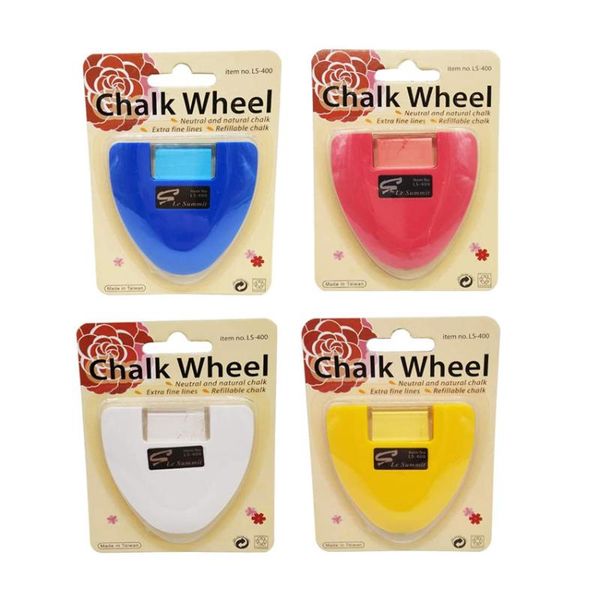 

diy sewing parts chalk wheel three colours --- rosy red / yellow / blue/white made in taiwan quality, Black