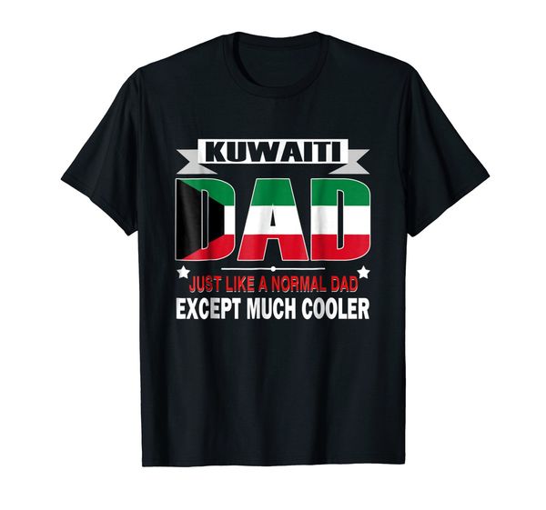 

новый 2019 summer men's 100% хлопок стиль hip hop o шеи футболка кувейтский папа гораздо прохладнее день отца футболка флаг тройники tops