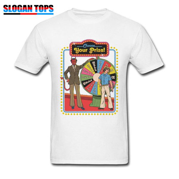 

american horror story t-shirt men choose your prize satan demon tshirt o-neck cotton tee shirt for male devil death scary
