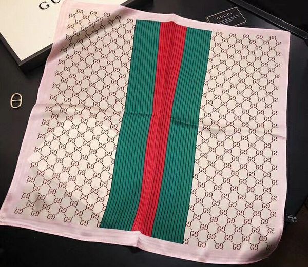 

scarf women 50*50 ladies scarves small squares the new multi-functional small scarves decorative scarves handbag print we are the factory, Blue;gray
