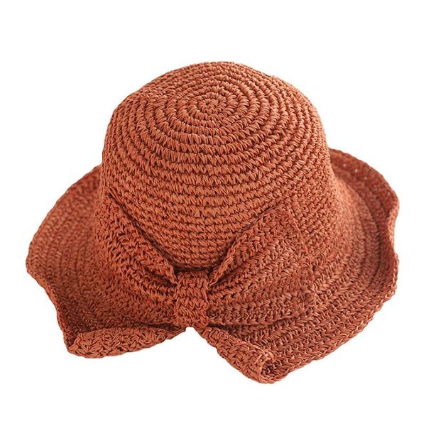 

summer bow sun hat floppy hats women beach straw dome bucket hat split summer beach bow fisherman foldable sun, Blue;gray