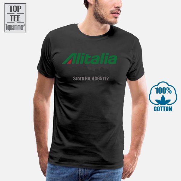 

alitalia italian airlines travel t shirt white color